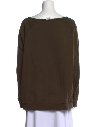 Celine Scoop Neck Long Sleeve Sweatshirt