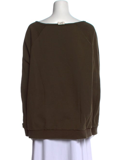 Celine Scoop Neck Long Sleeve Sweatshirt