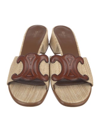 Celine Straw Espadrilles