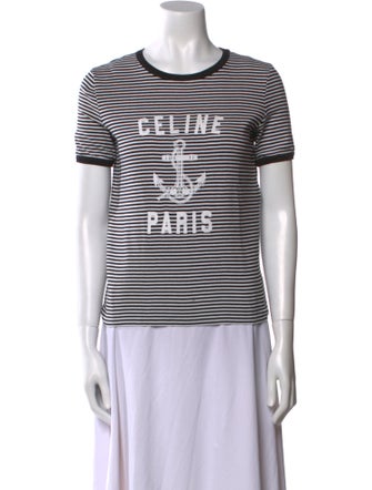 Celine Anchor Striped T-Shirt