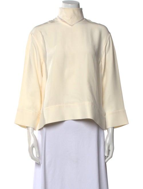 Celine Silk Mock Neck Sweatshirt