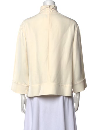 Celine Silk Mock Neck Sweatshirt