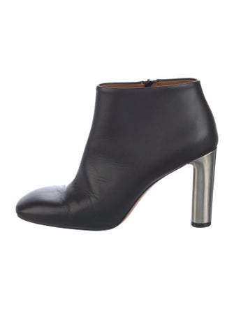 Celine Leather Colorblock Pattern Boots
