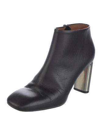 Celine Leather Colorblock Pattern Boots