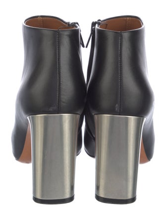 Celine Leather Colorblock Pattern Boots