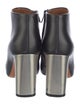 Celine Leather Colorblock Pattern Boots