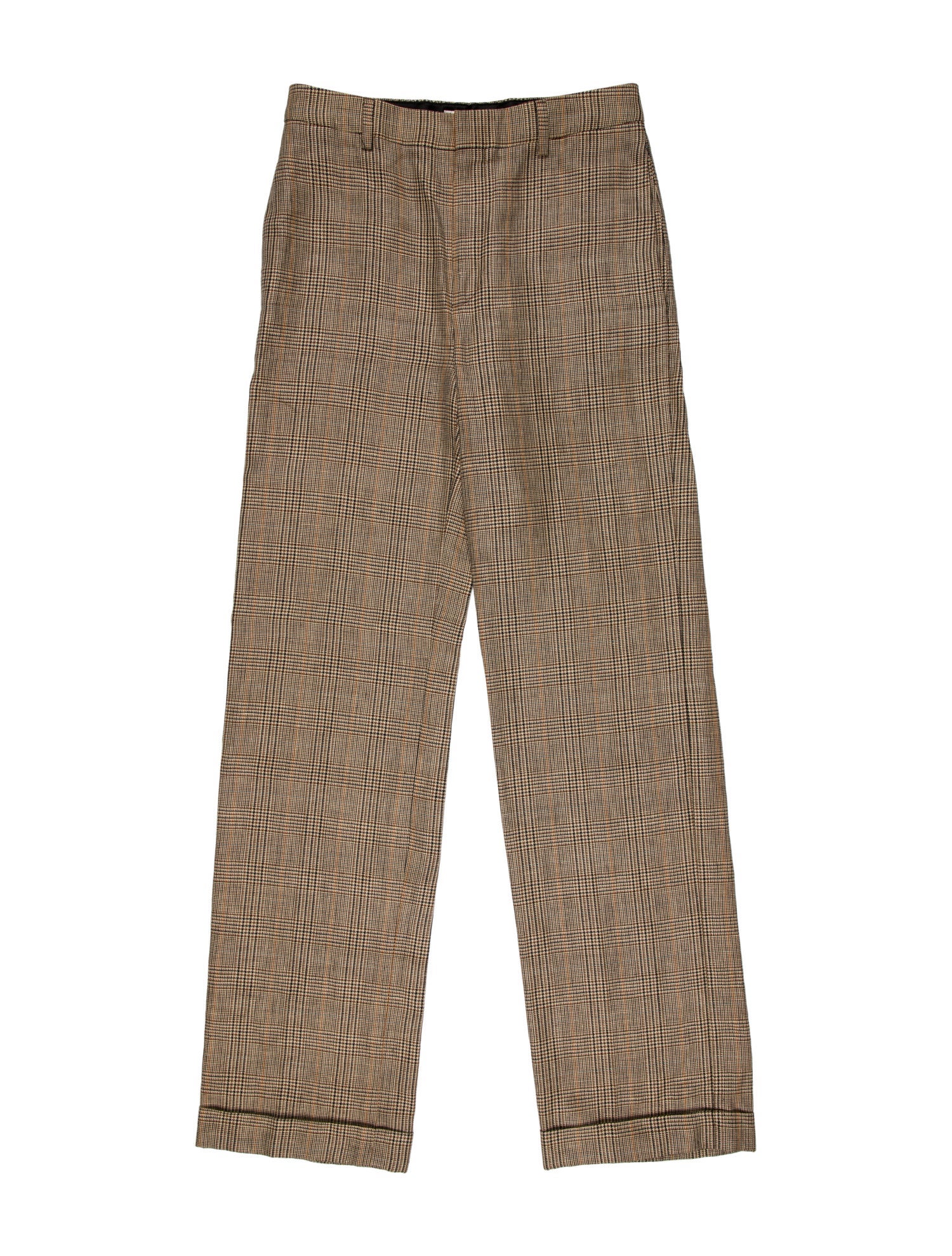 Celine Check Plaid Wide Leg Pants w/ Tags