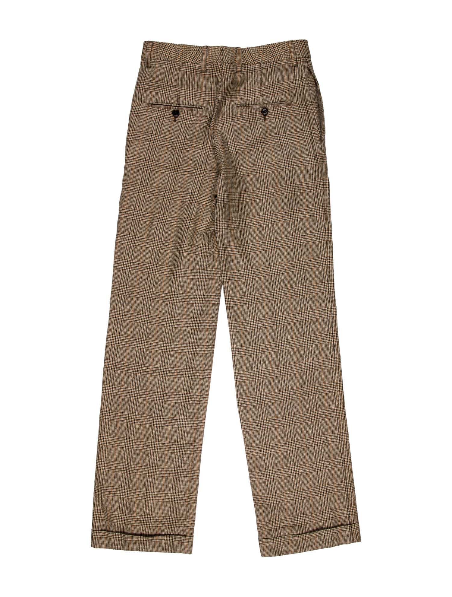 Celine Check Plaid Wide Leg Pants w/ Tags