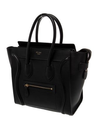 Celine Leather Luggage Micro