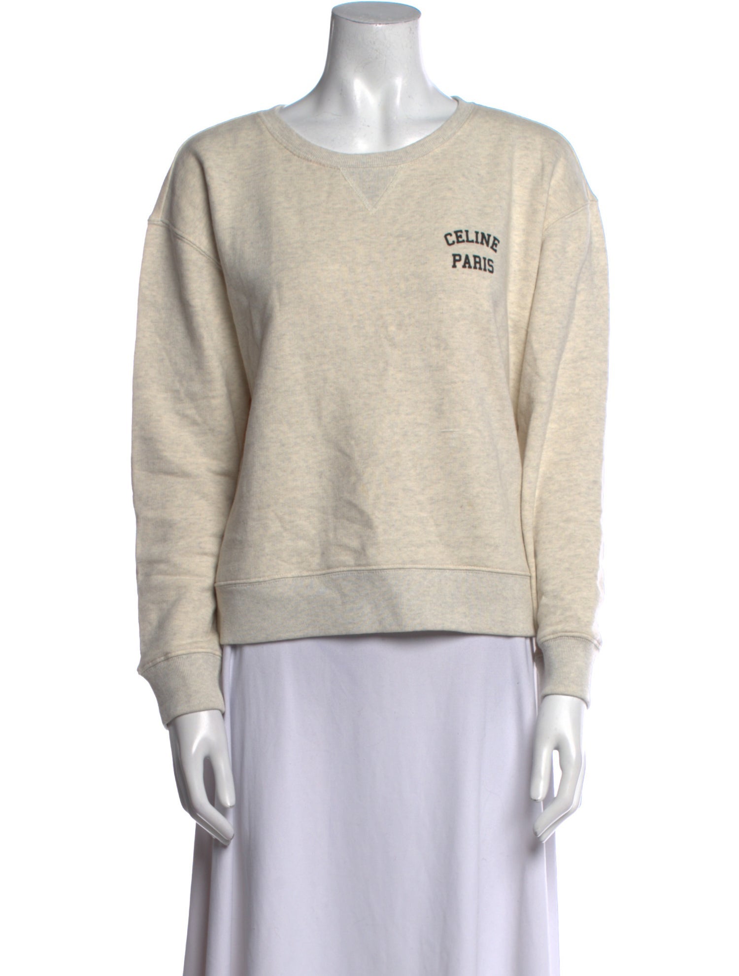 Celine Crew Neck Long Sleeve Sweatshirt