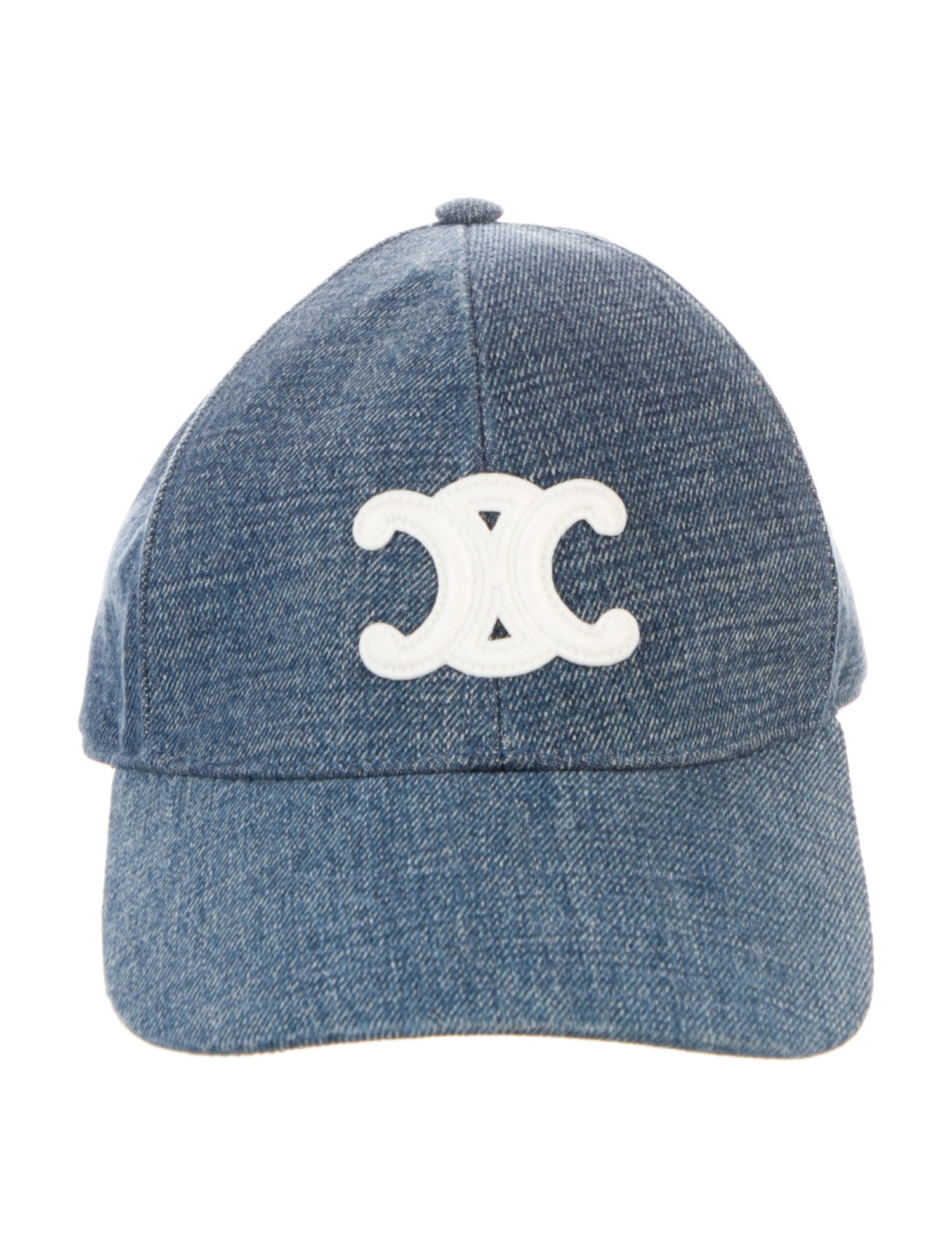 Celine Denim Triomphe Baseball Cap