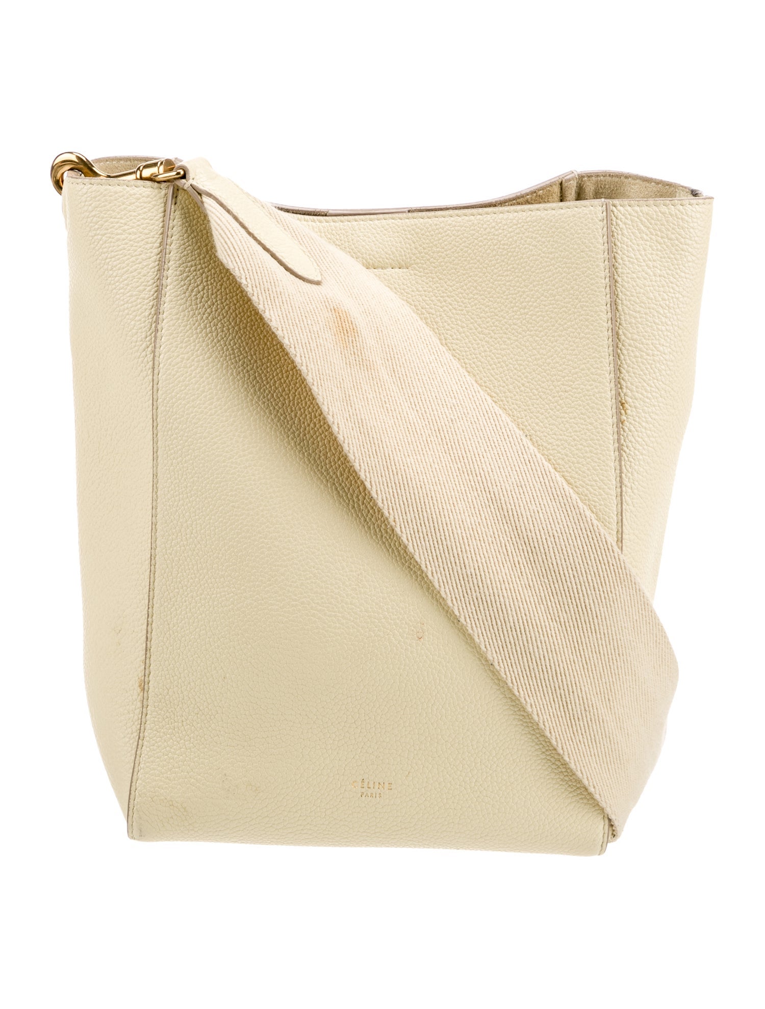 Celine Leather Seau Sangle Small