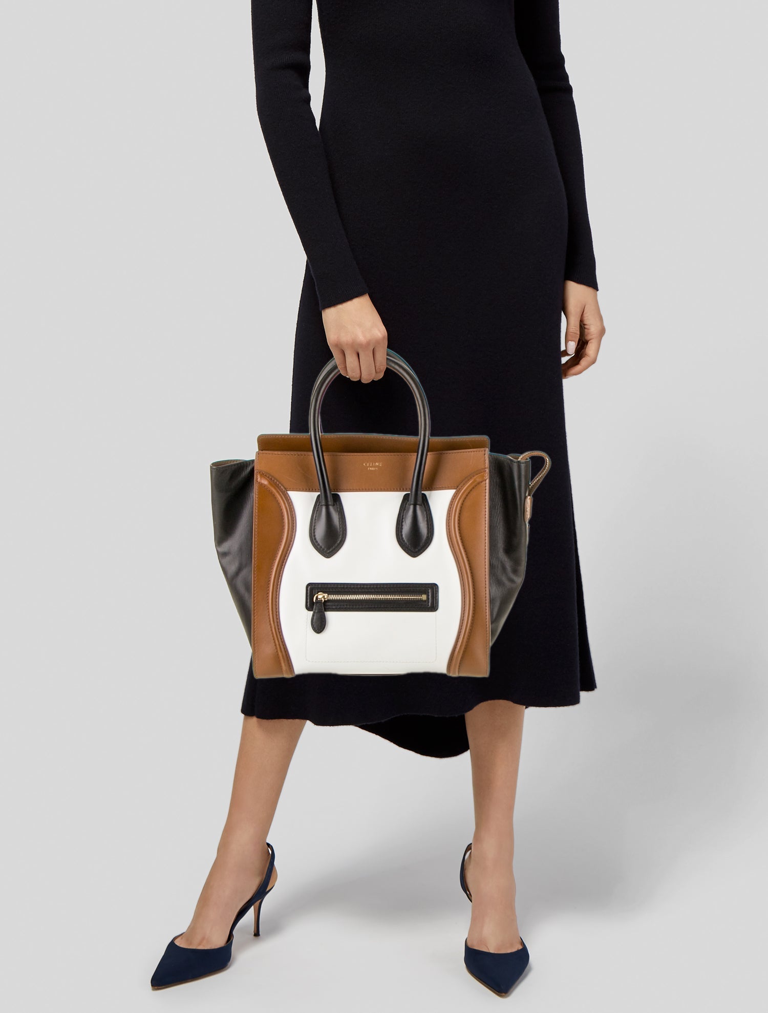 Celine Leather Luggage Mini