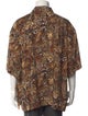 Celine Animal Print Three-Quarter Sleeve Shirt