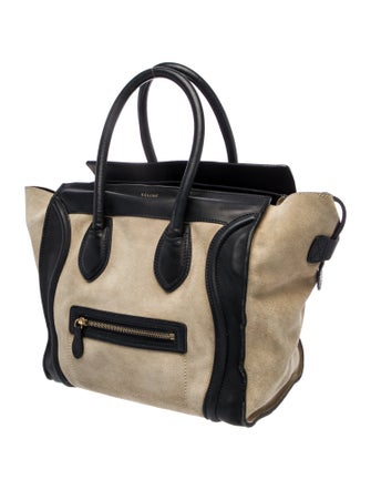 Celine Suede Luggage Mini