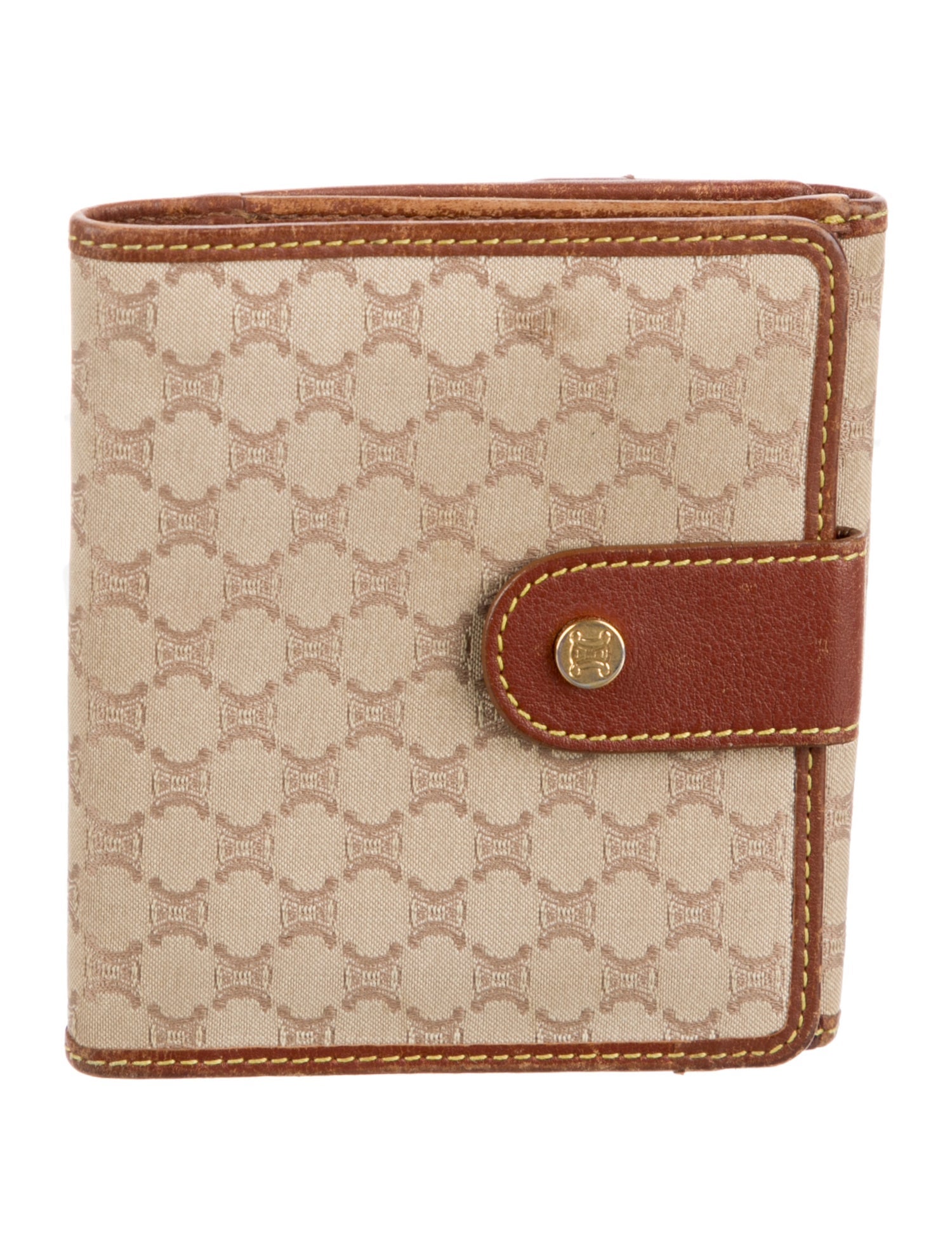 Celine Vintage Canvas Bifold Wallet