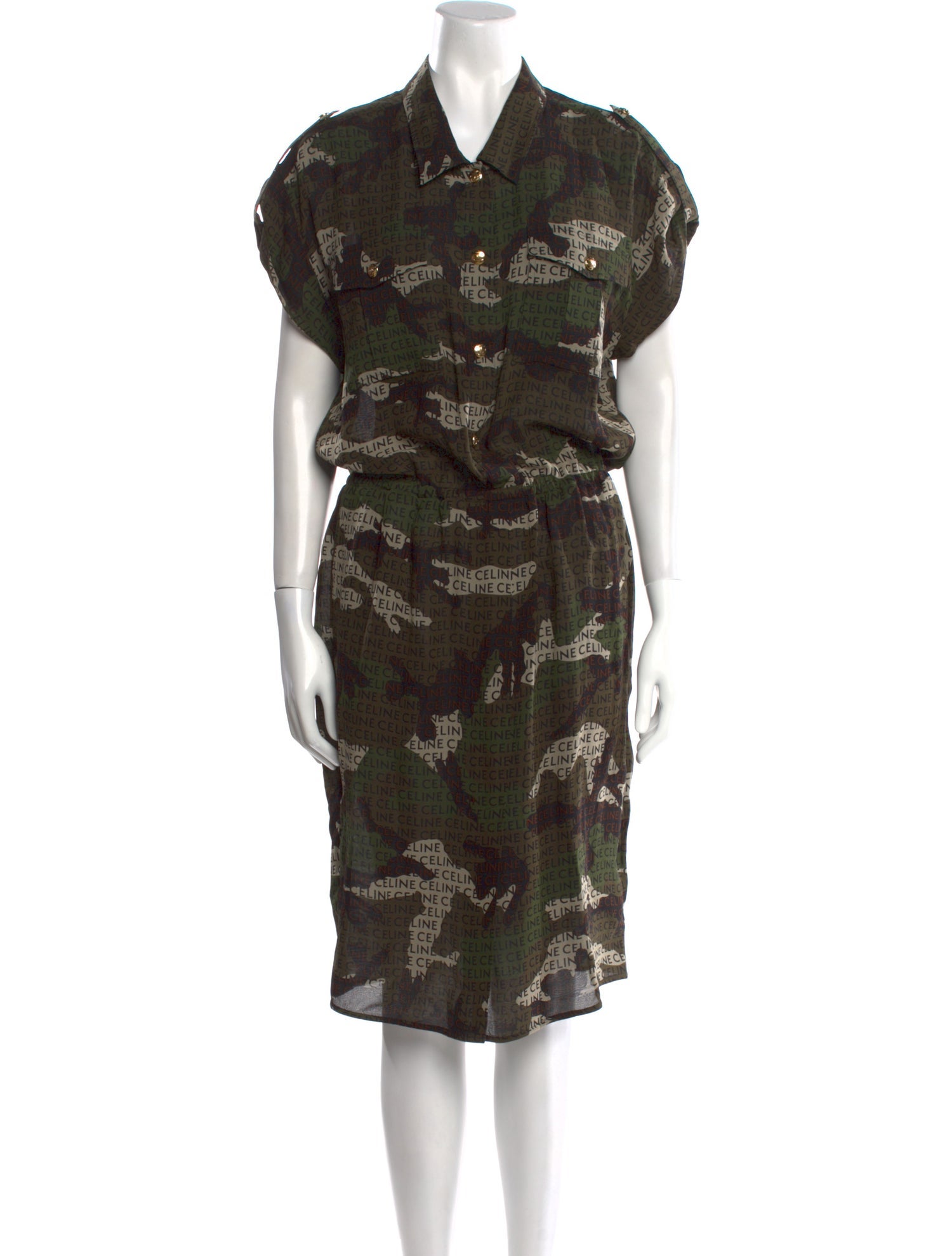 Celine Silk Midi Length Dress