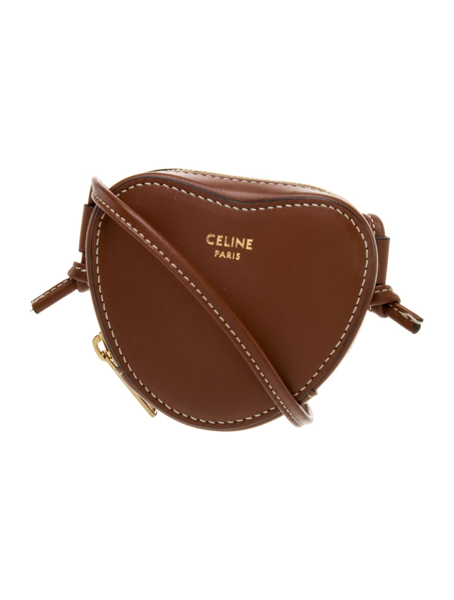Celine Leather Heart Micro