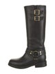 Celine Leather Studded Accents Riding Boots