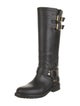 Celine Leather Studded Accents Riding Boots