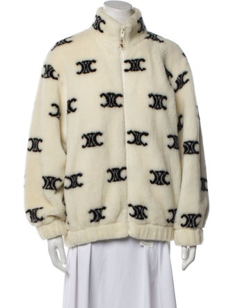 Celine Triomphe Logo Wool Jacket