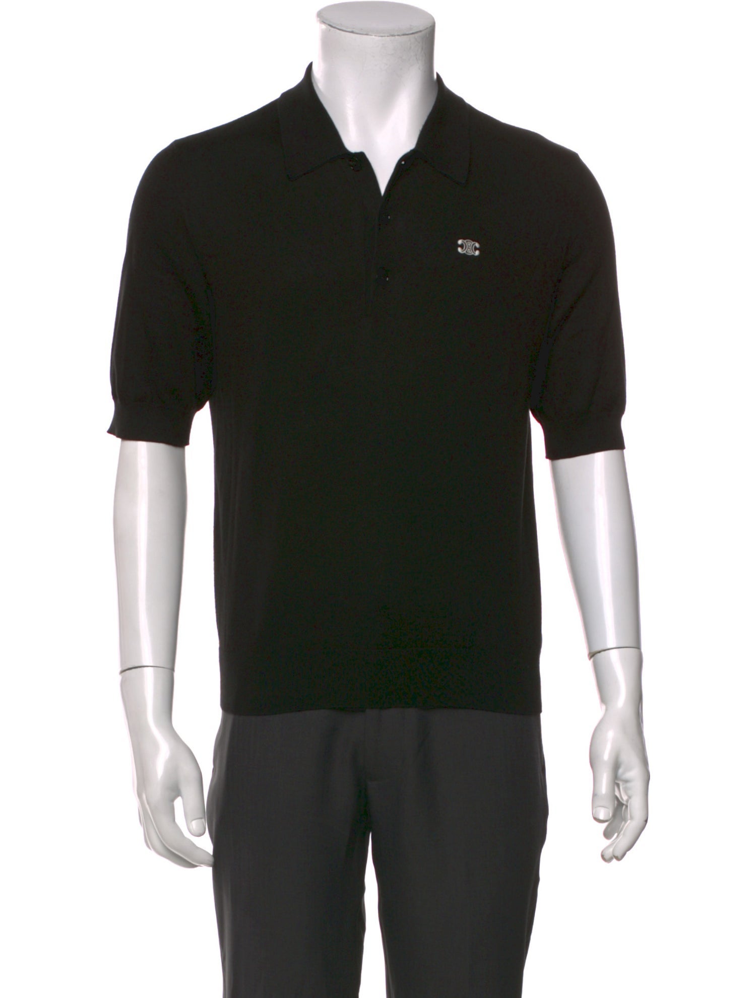 Celine Crew Neck Short Sleeve Polo Shirt