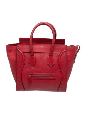 Celine Leather Luggage Mini