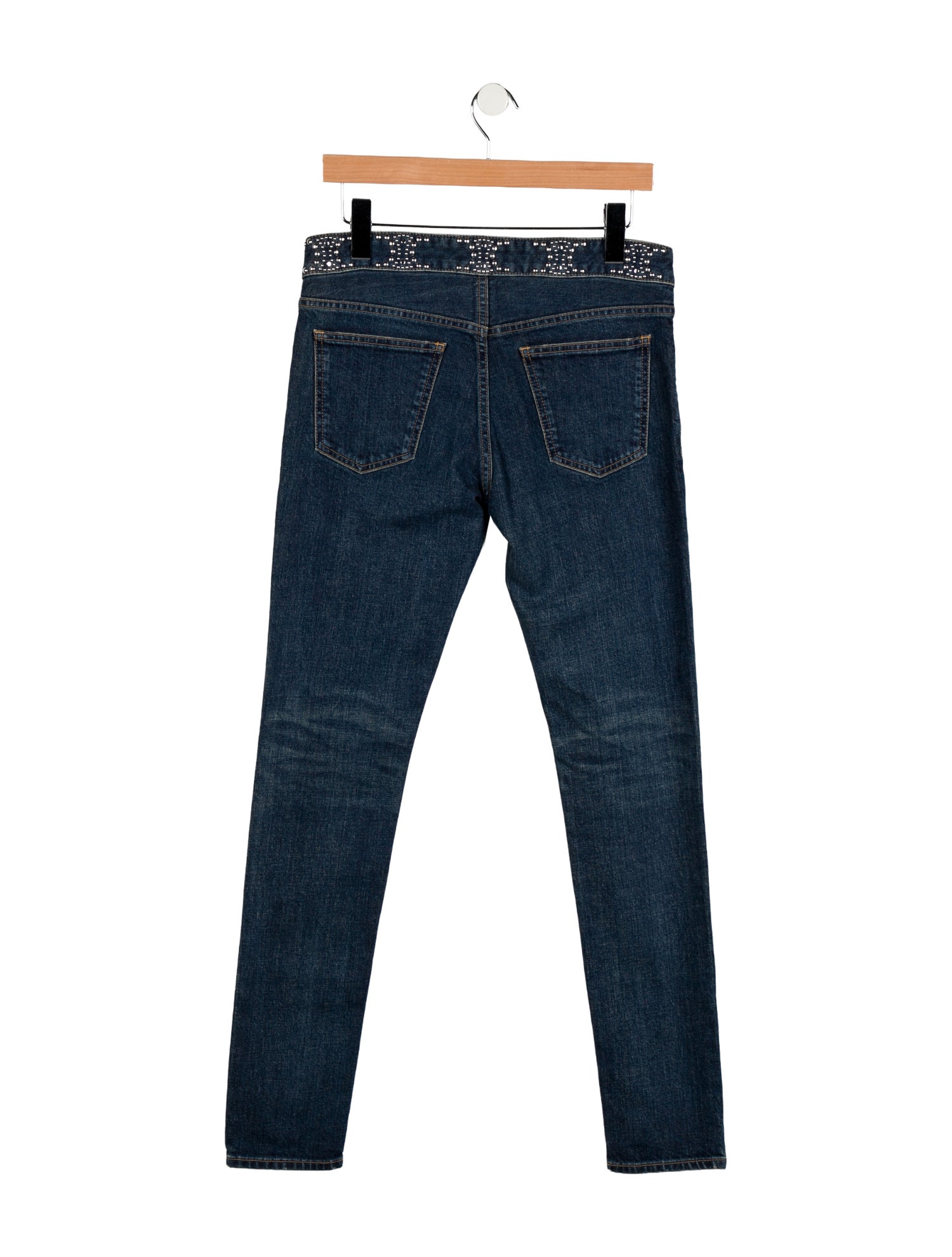 Celine Mid-Rise Skinny Leg Jeans