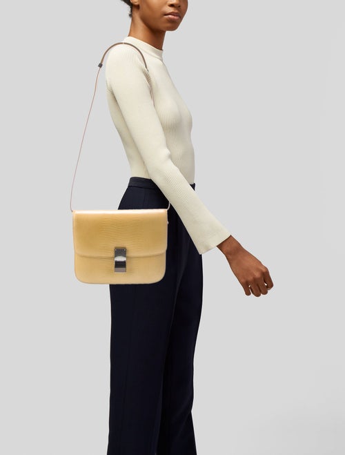 Celine Leather Lizard Classic Medium