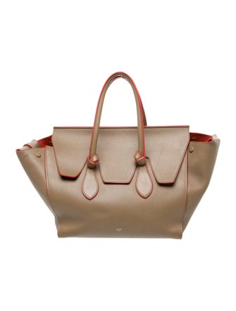 Celine Leather Tie Tote Medium
