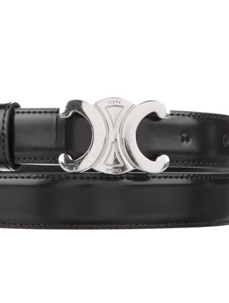 Celine Skinny Leather Belt