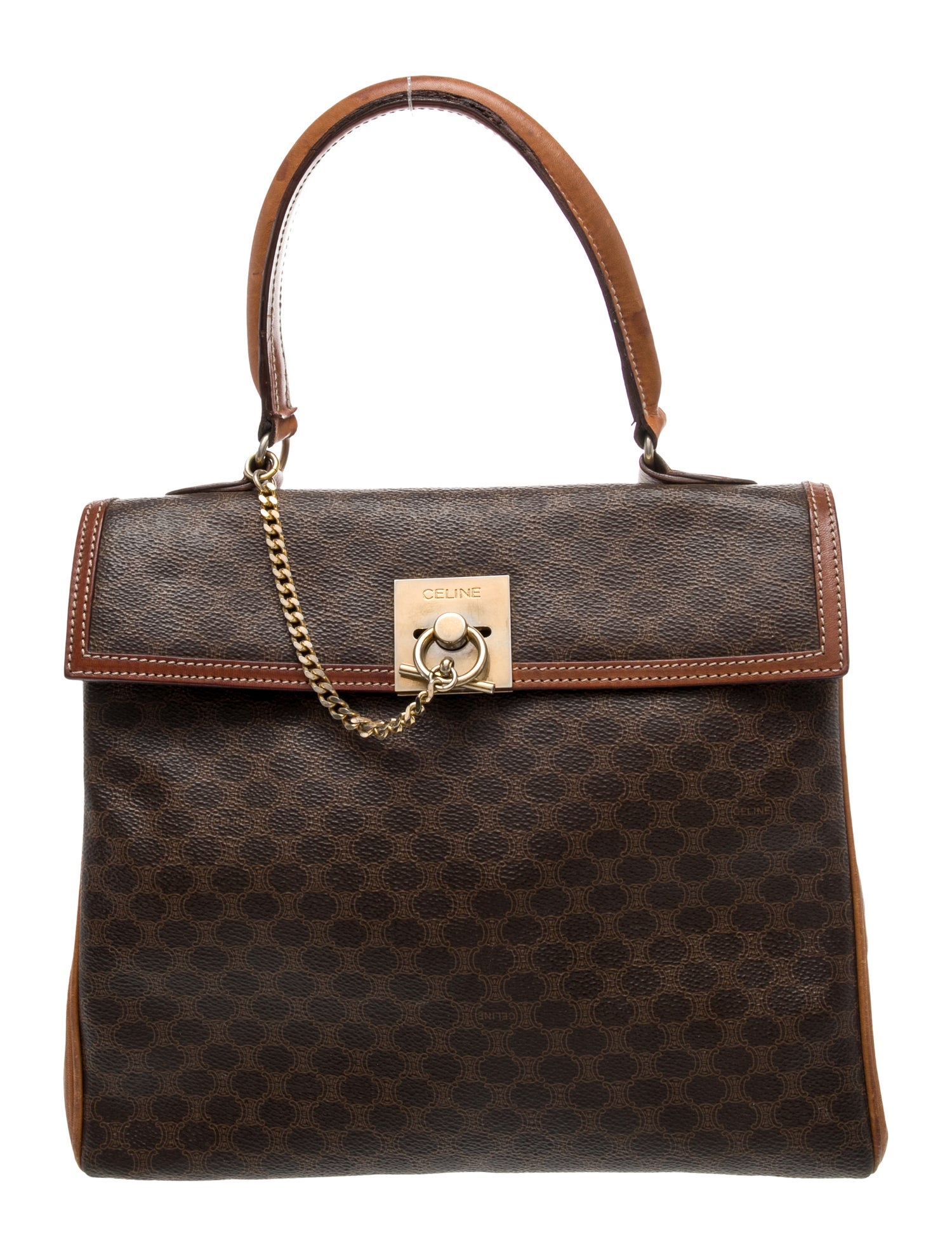 Celine Triomphe Top Handle Bag Vintage