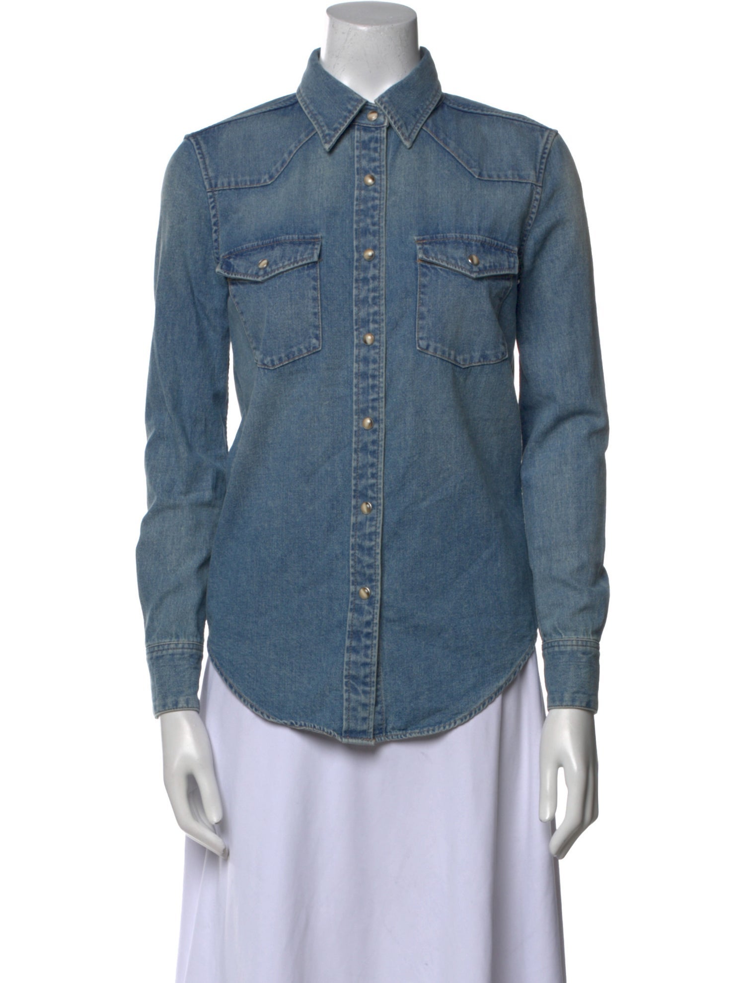 Celine Long Sleeve Button-Up Top