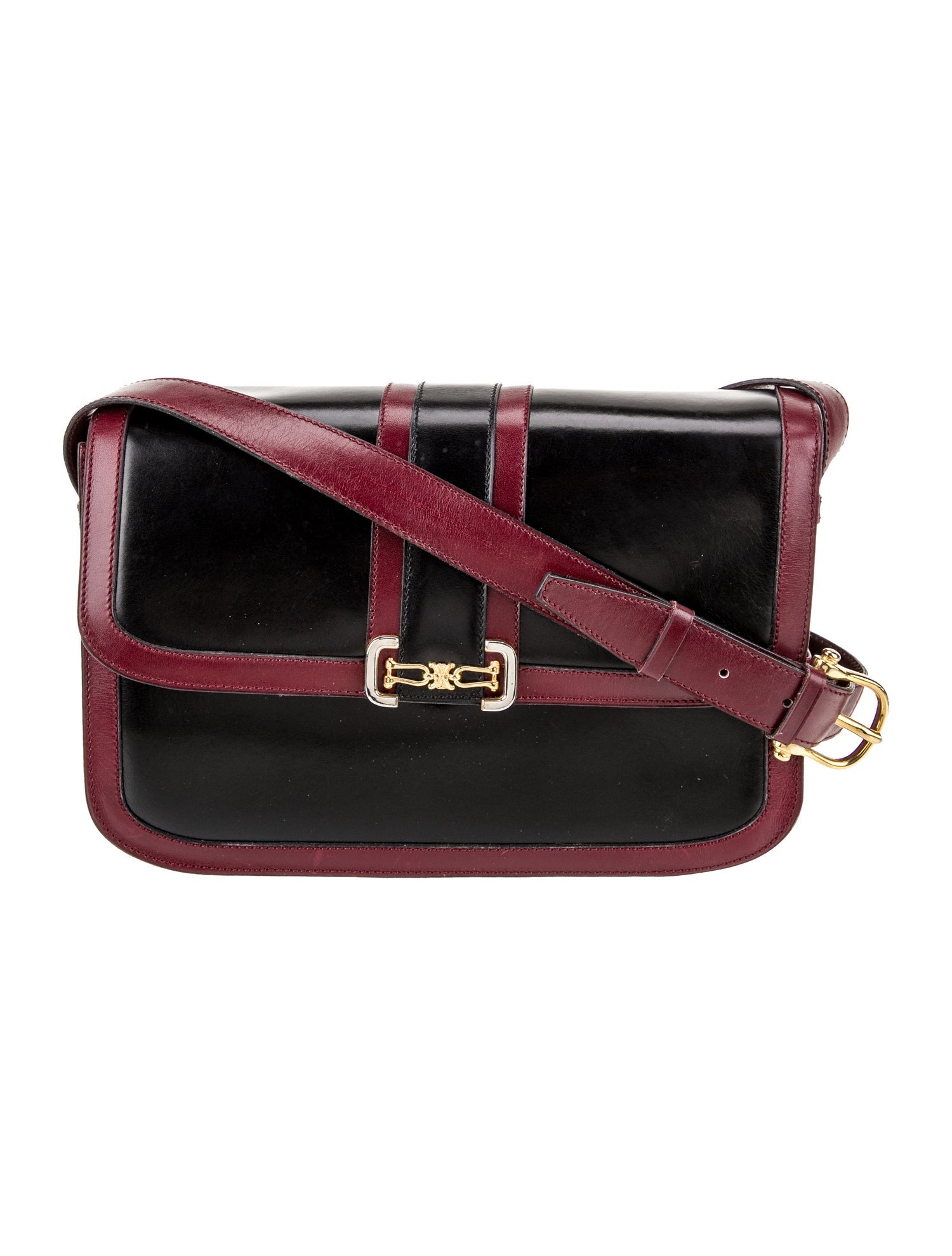 Celine Leather Crossbody Bag Vintage