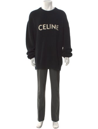 Celine Wool Graphic Print Pullover