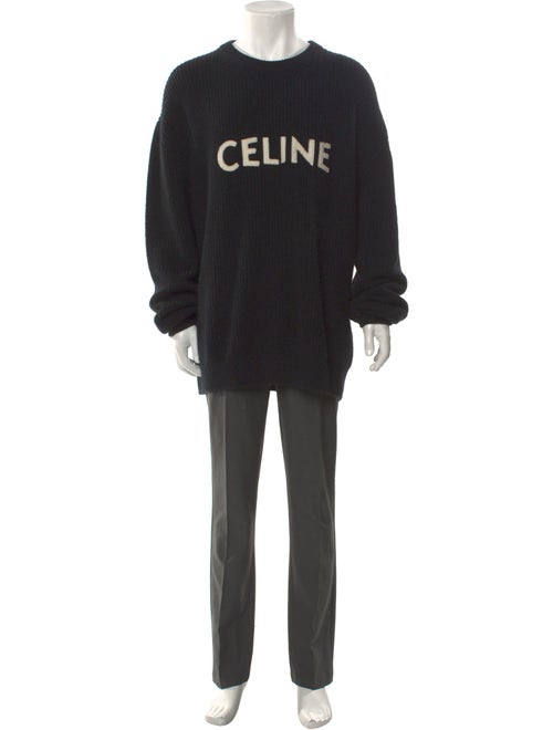 Celine Wool Graphic Print Pullover
