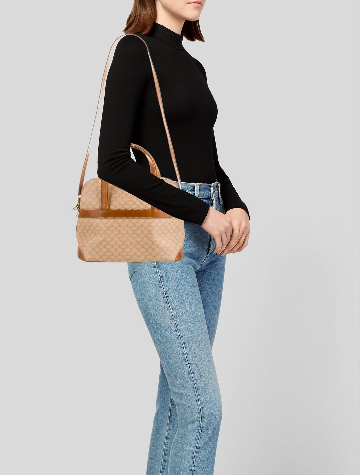 Celine Triomphe Top Handle Bag Vintage