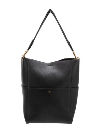 Celine Leather Seau Sangle Medium