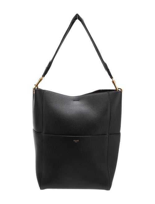 Celine Leather Seau Sangle Medium