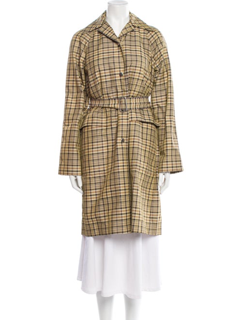 Celine 2017 Plaid Print Coat