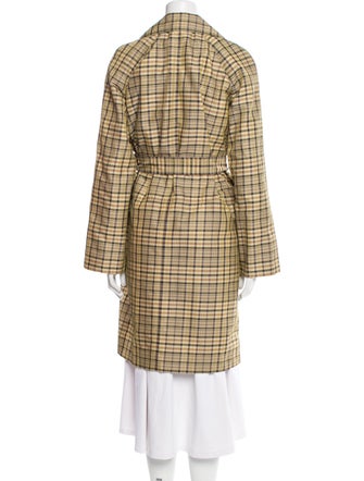 Celine 2017 Plaid Print Coat