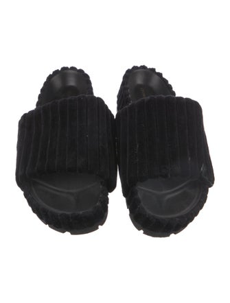 Celine Velvet Slides