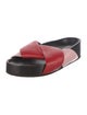 Celine Leather Colorblock Pattern Slides