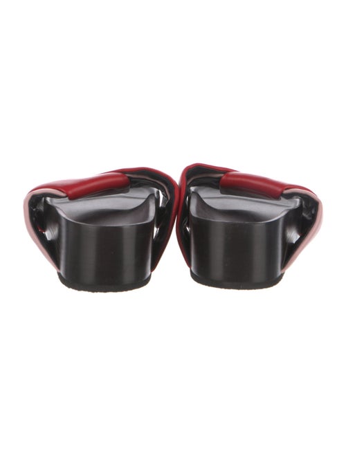 Celine Leather Colorblock Pattern Slides