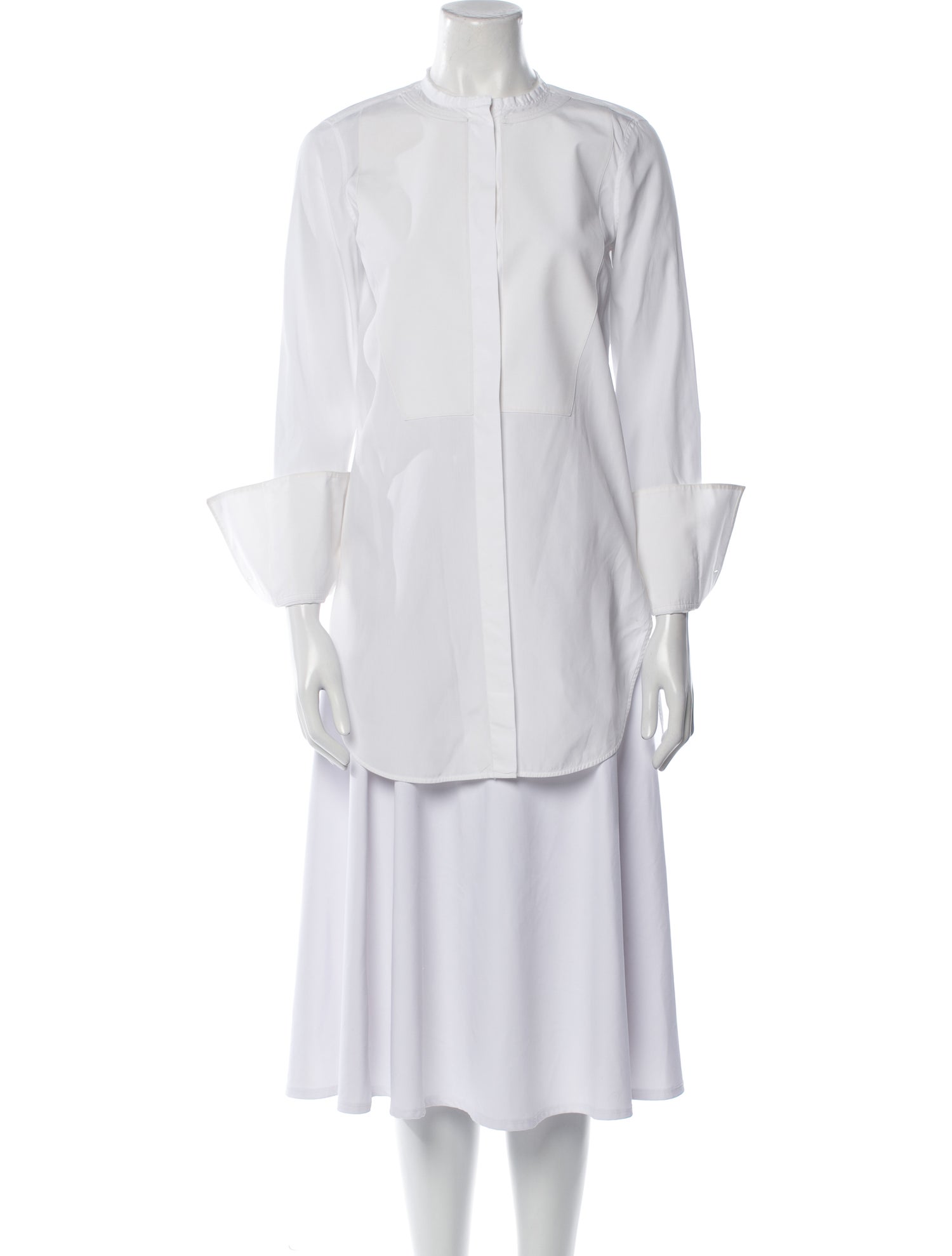 Celine Mock Neck Three-Quarter Sleeve Tunic