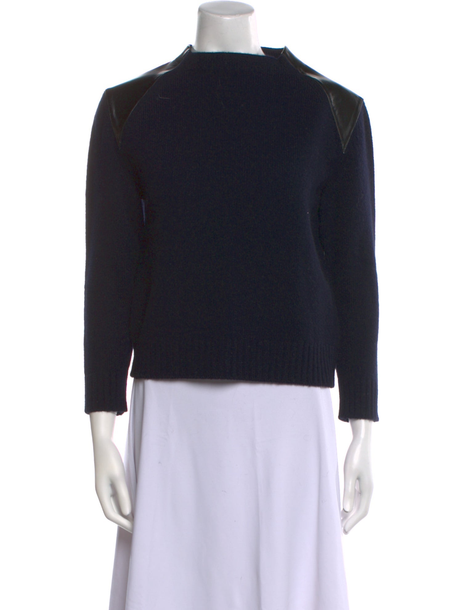 Celine Merino Wool Mock Neck Sweater