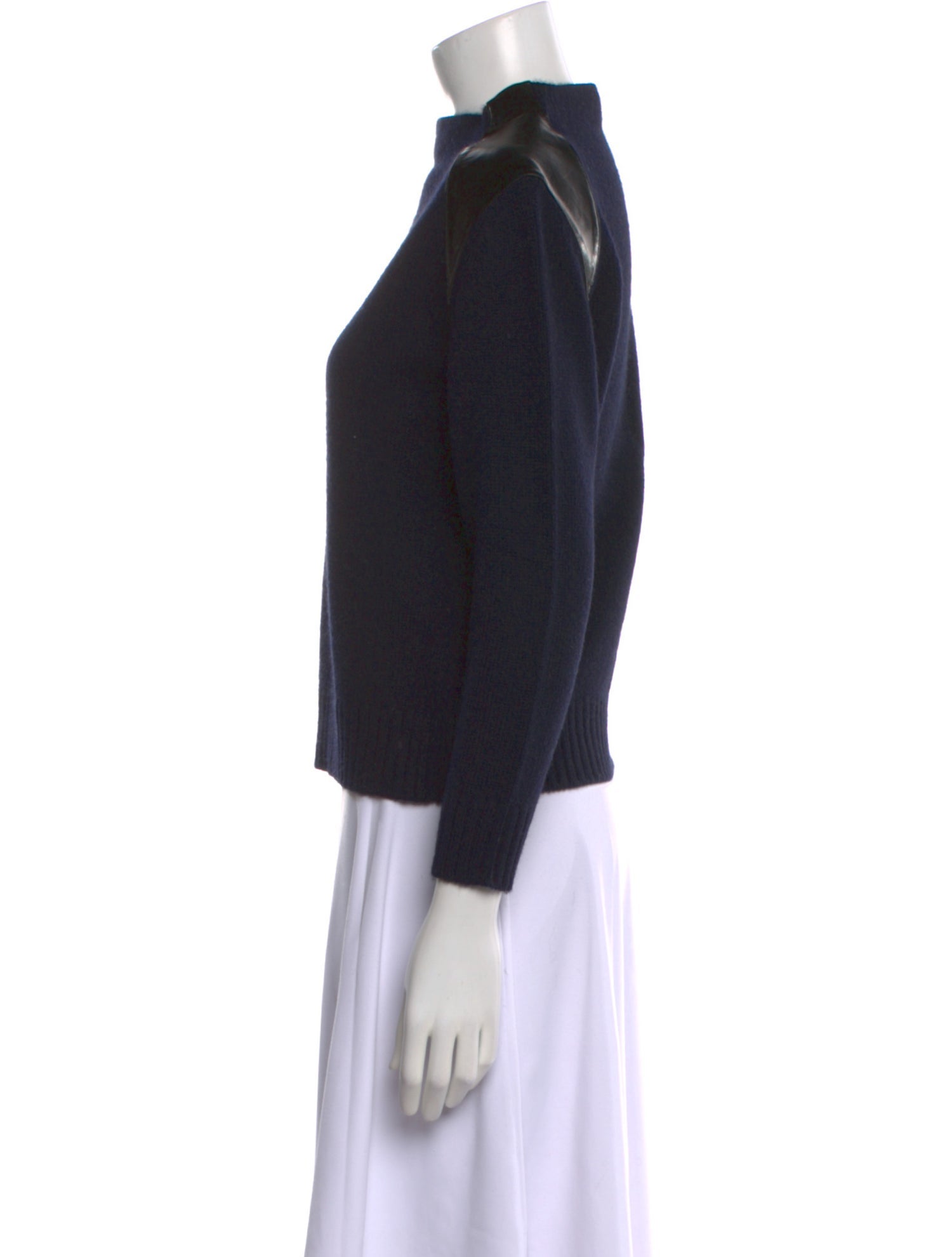 Celine Merino Wool Mock Neck Sweater