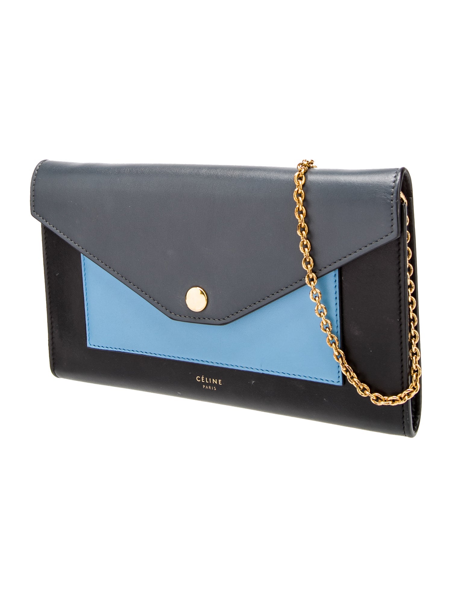 Celine Leather Pocket Envelope