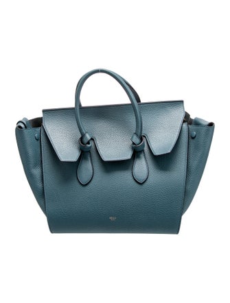 Celine Leather Tie Tote Medium