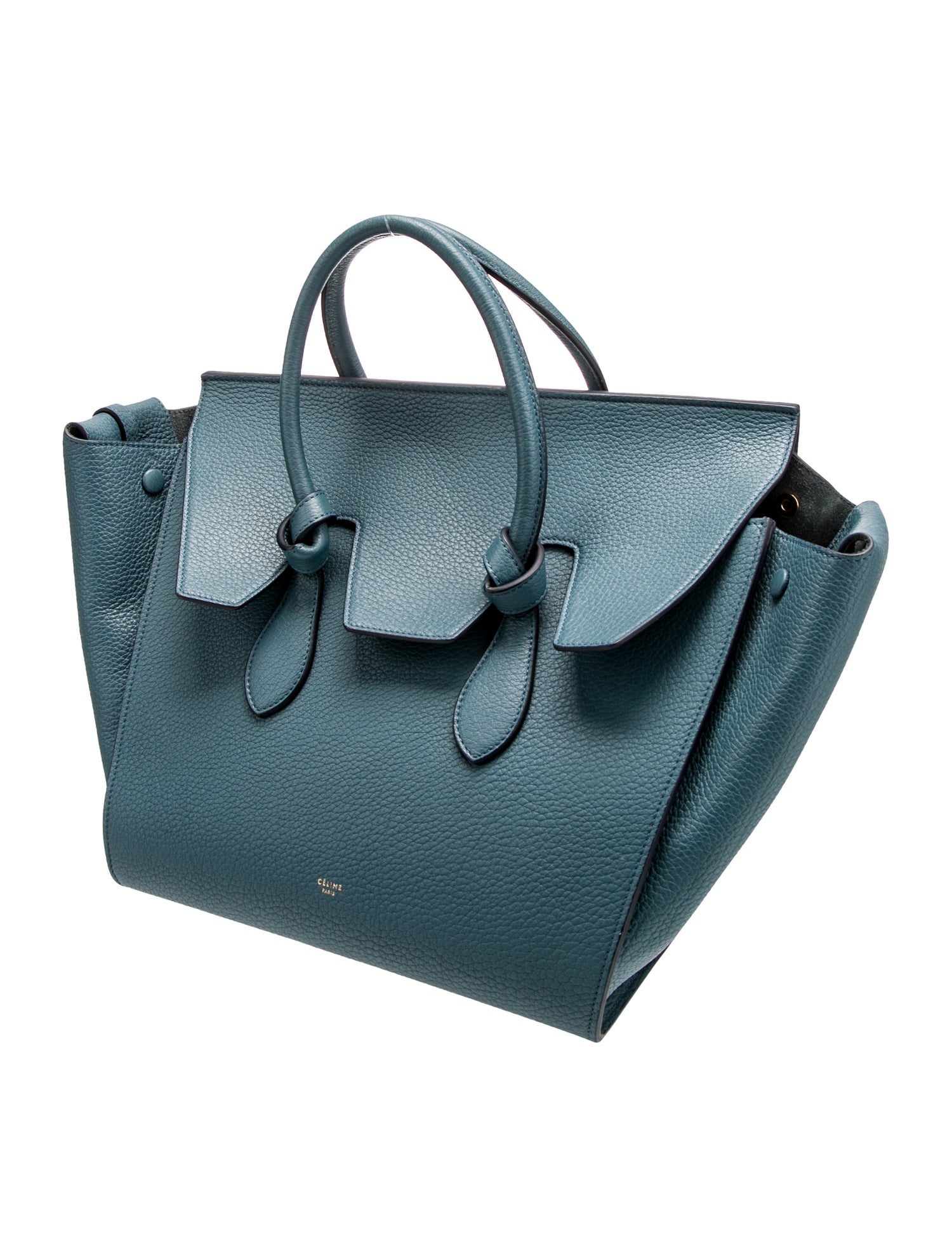 Celine Leather Tie Tote Medium